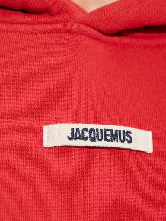 25FW 자크뮈스 르 그로그랭 후드 티셔츠 HOW00247AJ00109 AJ00109471 RED - JACQUEMUS