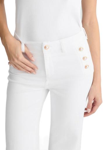 25SS 리우조 스트레이트 팬츠 WA5459 T4033 11111 WHITE - LIU JO