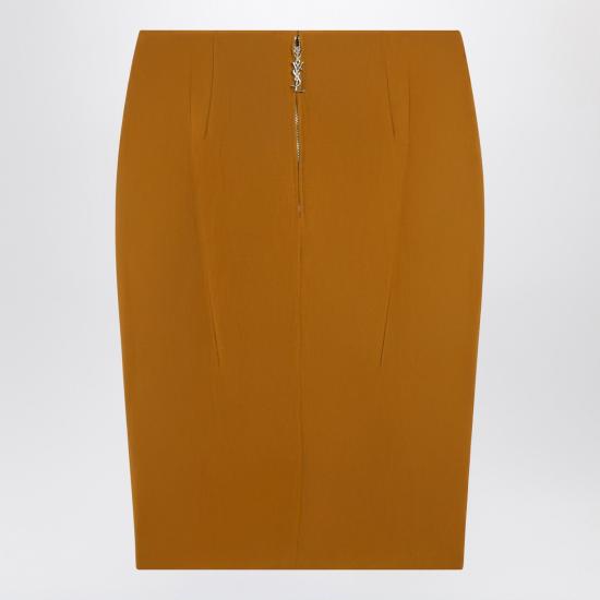 25FW 생로랑 미디 스커트 852654Y5J19 Orange - SAINT LAURENT