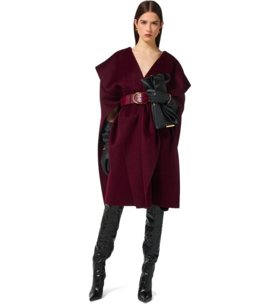 25FW 엘리자베타프랜치 코트 CP67D56E2 EA4 40 Red - ELISABETTA FRANCHI