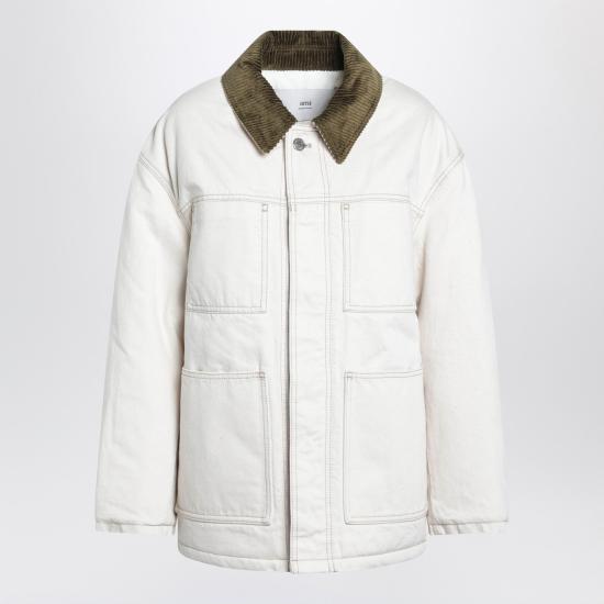 25FW 아미 패딩 워커 자켓 UJK834DE0106 White