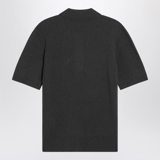  구찌 울 캐시미어 립 니트 폴로 셔츠 833503XKEYU Green - GUCCI