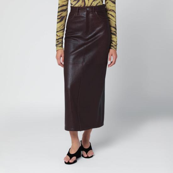 25FW 아이비앤오크 롱 스커트 IO118050LE Brown