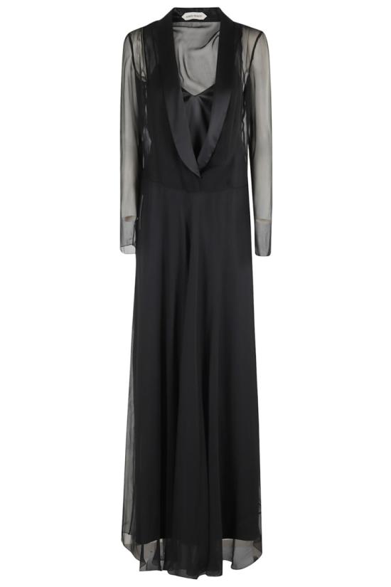 25FW 알베르타 페레티 롱 원피스 V04145115 097 Black