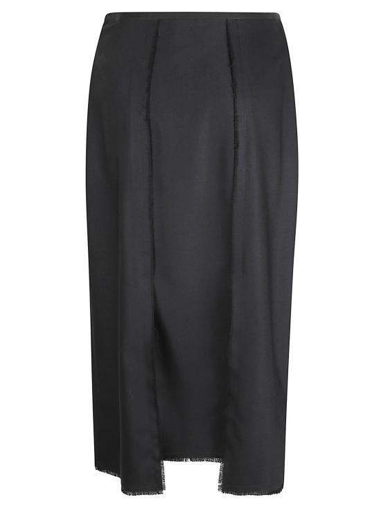 25FW 끄리다 숏 스커트 BARCELLONA MIDI SKIRT BLACK Black - CRIDA
