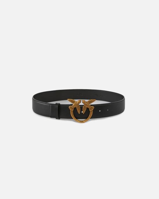 25FW 핑코 벨트 100120A0F1 Z99Q Nero antique gold