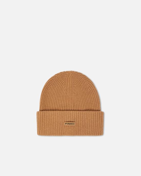 25FW 핑코 비니 105993A2Z4 D23 Beige pelle daino