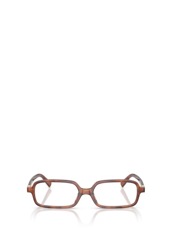 26FW 미우미우 안경 MU 01YV 26E1O1 STRIPED TOBACCO