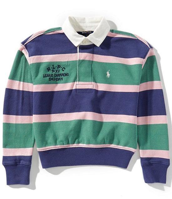 25FW [키즈] 폴로 랄프로렌 폴로 셔츠 313971040 001FAIRWAY MULTISTRIPES