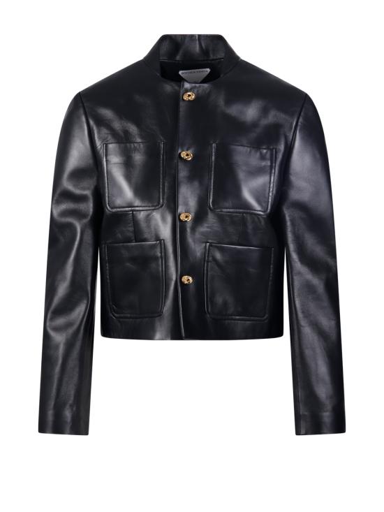 25FW 보테가베네타 가죽 자켓 843999 V5BX0 1000 BLACK