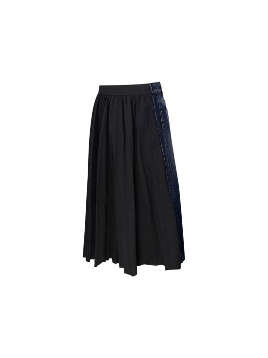 25FW 발렌시아가 미디 스커트 838770 TST05 1000 BLACK - BALENCIAGA