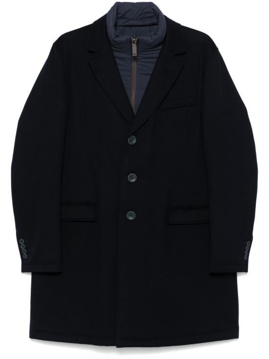 25FW 에르노 울 비버 코트 CA000196U 334249200 Blue