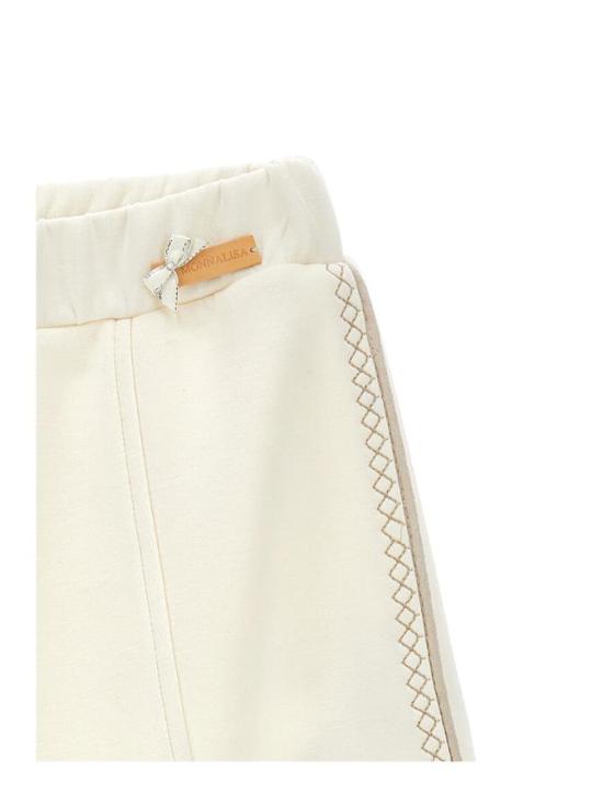 25FW [키즈] 모나리자 스트레이트 팬츠 11F407 6209 0001 White - MONNALISA