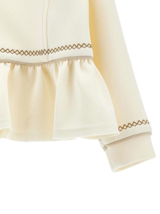 25FW [키즈] 모나리자 니트/스웻셔츠 11F809 6209 0001 White - MONNALISA