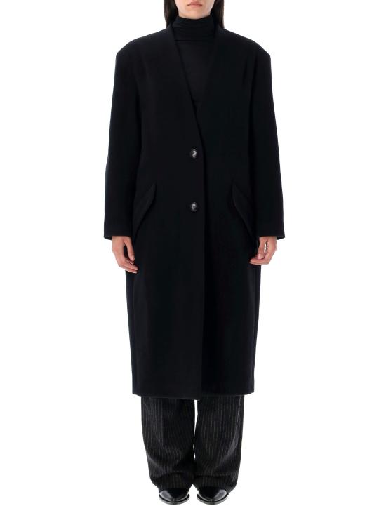 25FW 이자벨마랑 코트 MA0439FAB1D03I 01BK Nero