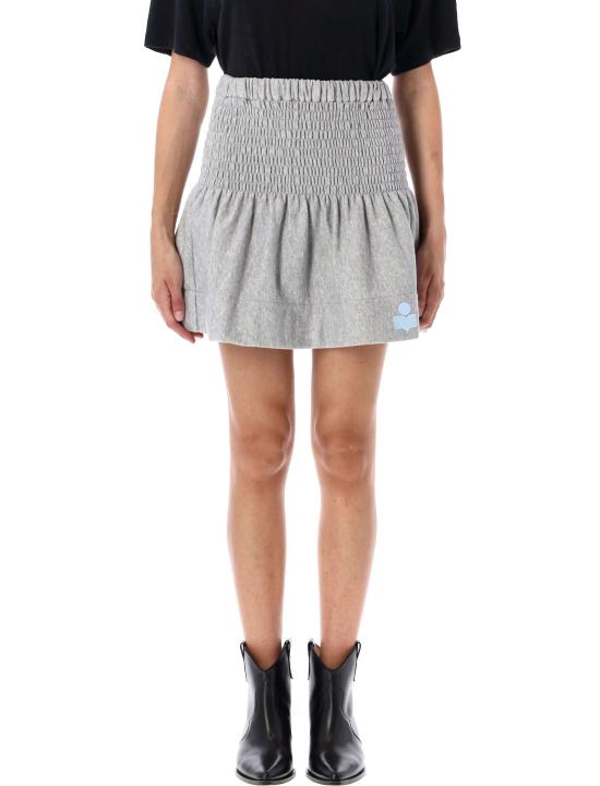 25FW 이자벨마랑에뚜왈 미디 스커트 JU0146FCA1M07E GYIB GREY ICE BLUE