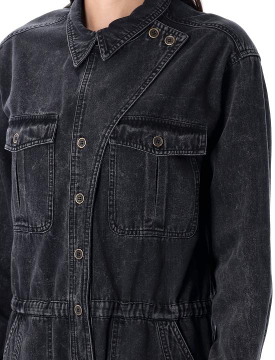 25FW 이자벨마랑에뚜왈 점프수트 CB0088FAB1H04E 01VB VINTAGE BLACK - ISABEL MARANT ETOILE