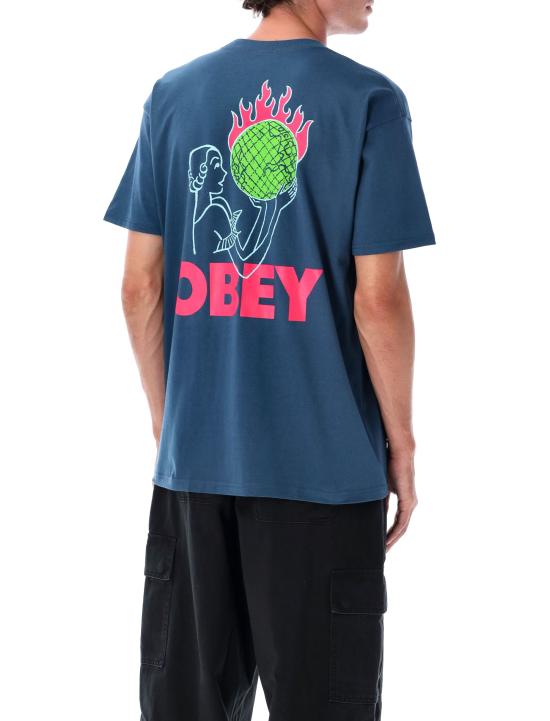 25FW 오베이 반팔 티셔츠 165264236 HBU HARBOR BLUE - OBEY