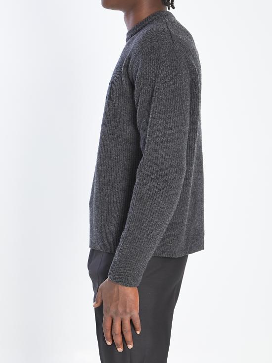 25FW 구찌 울 캐시미어 립 니트 스웨터 833499 GREY - GUCCI