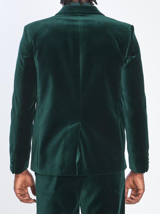 25FW 구찌 스트레치 코튼 벨벳 자켓 849879 GREEN - GUCCI