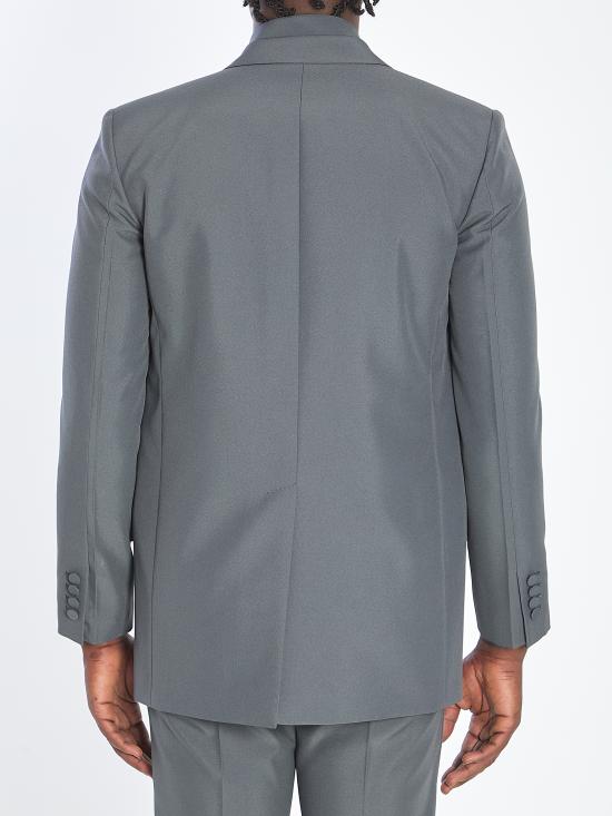 25FW 구찌 더블 브래스트 테크니컬 파나마 자켓 849881 GREY - GUCCI