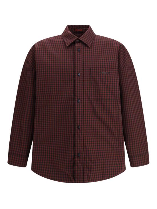 25FW 구찌 체크 깅엄 패딩 자켓 셔츠 836251 Z7ATD5333