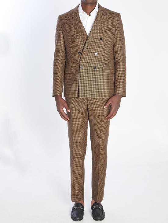 25FW 구찌 더블브레스트 울 트위드 재킷 832991 BEIGE - GUCCI