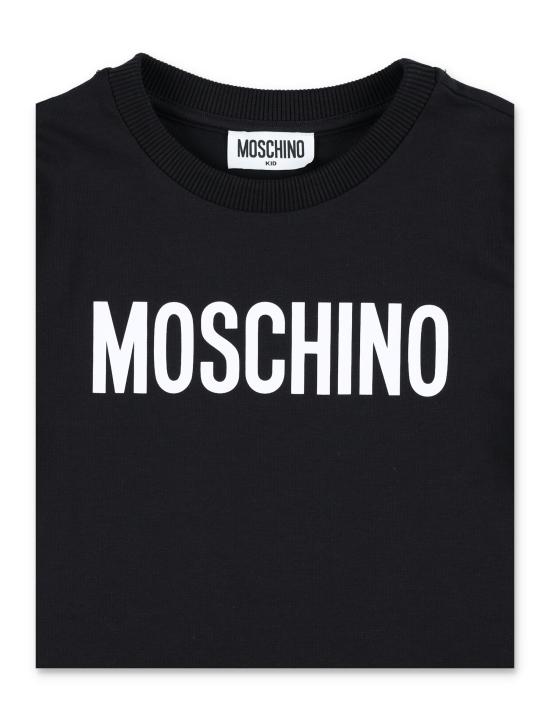 25FW [키즈] 모스키노 티셔츠 HUM05JLBA24 60100 Nero - MOSCHINO
