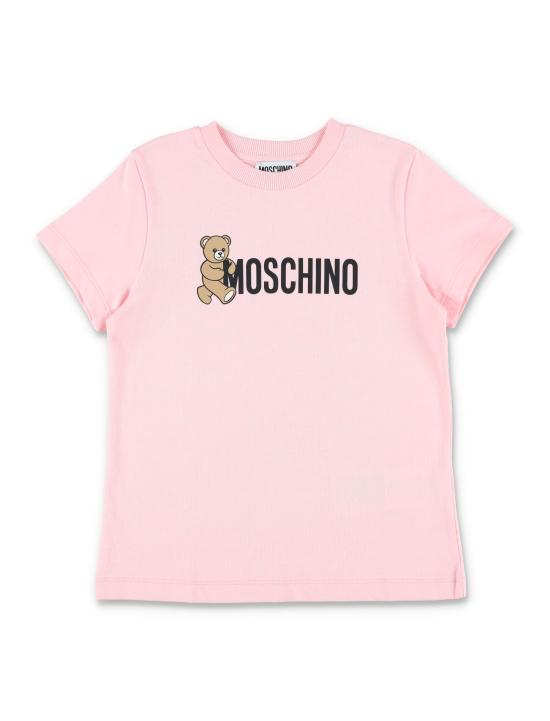 25FW [키즈] 모스키노 티셔츠 HPM058LAA34 50209 Rosa