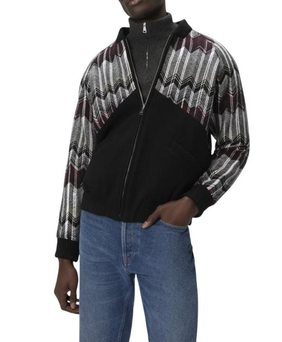 25FW 미소니 자켓 US25WC0CBC0059 BEIGE BURGUNDY TONES - MISSONI