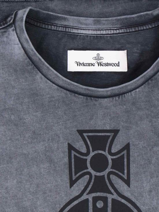 25FW 비비안웨스트우드 반팔 티셔츠 1G010015 J009R P307 Grey - VIVIENNE WESTWOOD