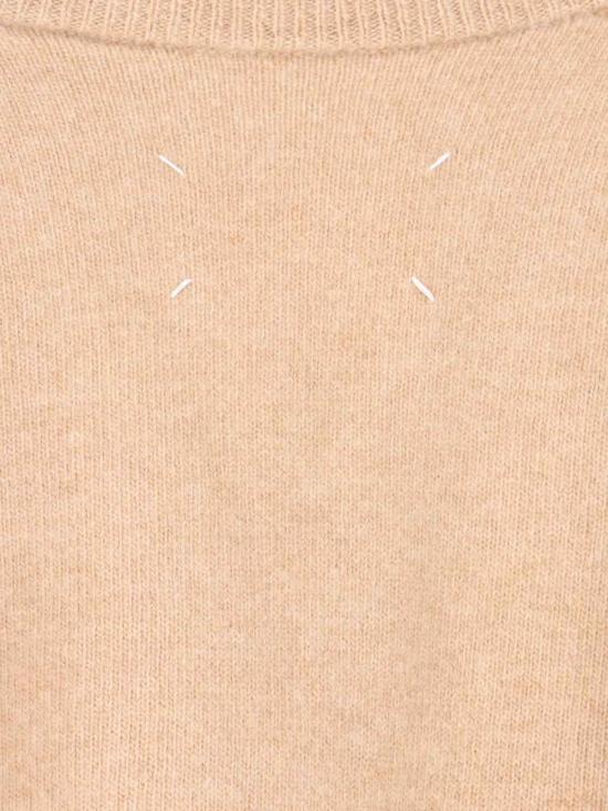 25FW 마르지엘라 퓨어 버진 울 V넥 가디건 S29HP0041 M13179 220M Beige - MAISON MARGIELA