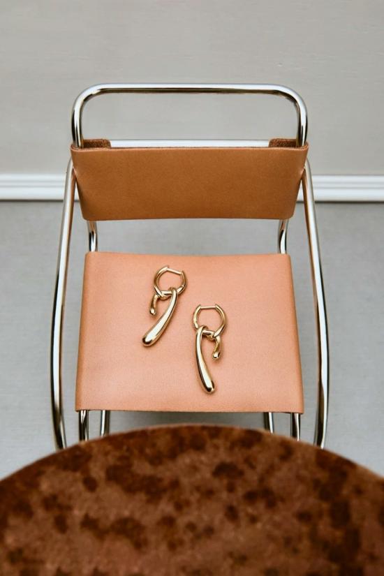  피디파올라 이어링 Pdpaola 미니 트위스트 후프 골드 - PD PAOLA