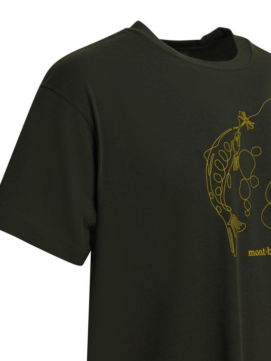25FW 몽벨 반팔 티셔츠 2304621WICKRON T SINGLE LINEDGN Green - MONTBELL
