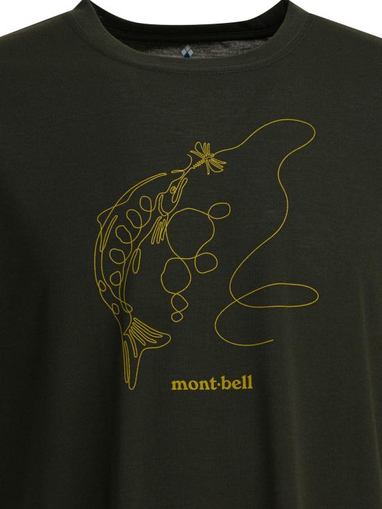 25FW 몽벨 반팔 티셔츠 2304621WICKRON T SINGLE LINEDGN Green - MONTBELL