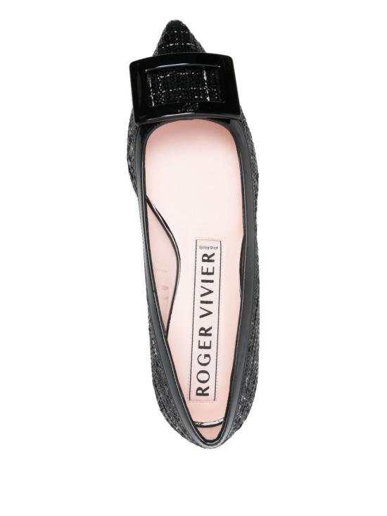 25FW 로저비비에 고메틴 발레리나 플랫 RVW57537410 UMYB999 Black - ROGER VIVIER