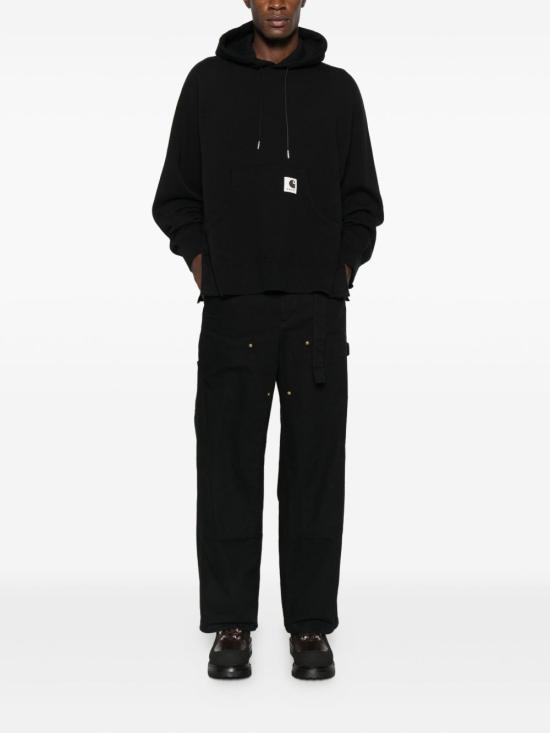 25FW 사카이 X 칼하트 WIP 후드 티셔츠 25 00993S 001 Black - SACAI X CARHARTT WIP