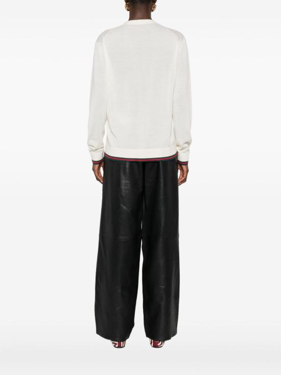 25FW 구찌 엑스트라 파인 캐시미어 실크 가디건 818588 XKENL9066 White - GUCCI