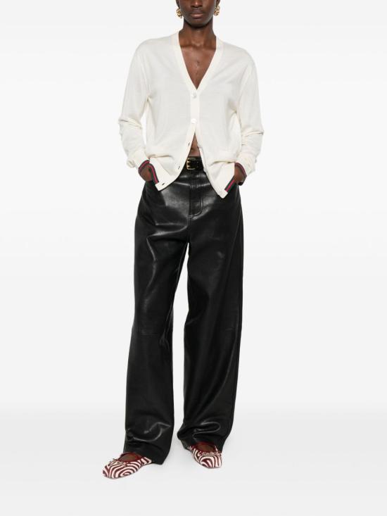 25FW 구찌 엑스트라 파인 캐시미어 실크 가디건 818588 XKENL9066 White - GUCCI