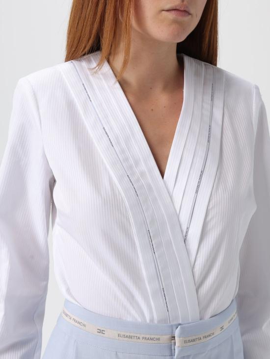 25FW 엘리자베타프랜치 블라우스 CB002 100 White - ELISABETTA FRANCHI