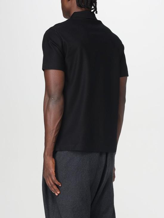 25FW 버버리 EKD 체크 코튼 폴로 셔츠 8116120 Black - BURBERRY