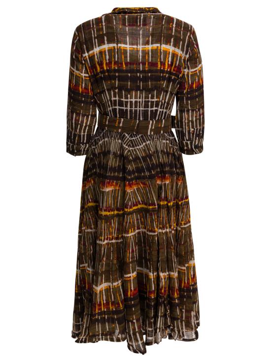 25FW 사만다 성 원피스 ASTERWATERCOLOR PLAID CAMEL Brown - SAMANTHA SUNG