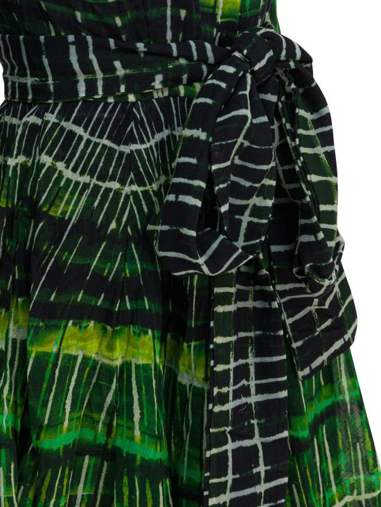 25FW 사만다 성 롱 원피스 ASTERWATERCOLOR PLAID GREEN Green - SAMANTHA SUNG