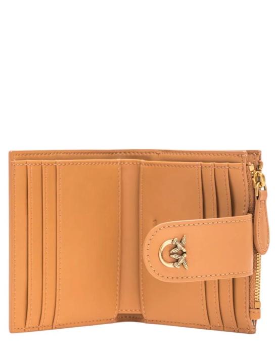 25FW 핑코 카드지갑 103610A0F1 C83Q Torrone antique gold - PINKO