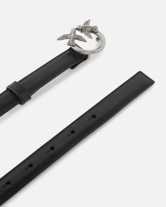 25FW 핑코 벨트 100143A0F1 Z99O Nero old silver - PINKO