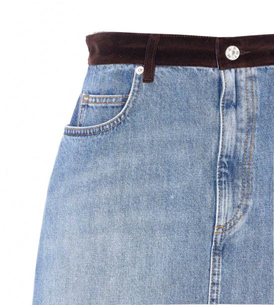 25FW 마르니 스커트 GOJD0457QSUSCY4400B96 BLUE - MARNI