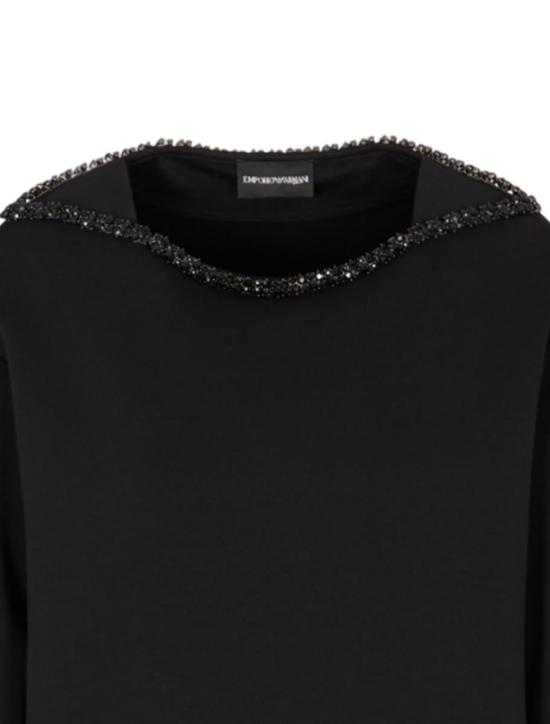 25FW 엠포리오 아르마니 미디 원피스 EW002796AF10002UC001 Black - EMPORIO ARMANI