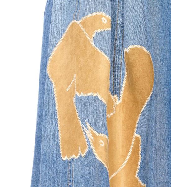 25FW 마르니 스커트 GOJD0666QSUSCY4400B96 BLUE - MARNI