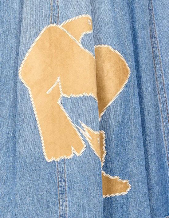 25FW 마르니 스커트 GOJD0666QSUSCY4400B96 BLUE - MARNI