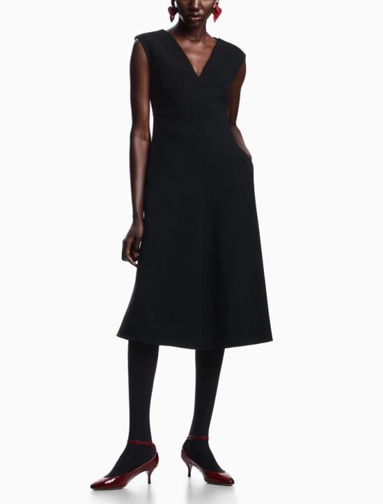 25FW 엠포리오 아르마니 롱 원피스 EW001717AF14727UC001 Black - EMPORIO ARMANI